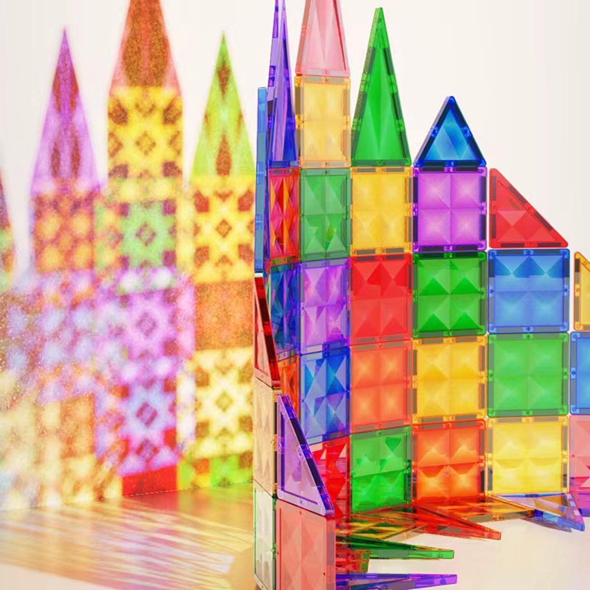 The Baby Supply Magnetische Tegels – 100-delige Set | Creatief & Educatief Constructiespeelgoed | STEAM Speelgoed | Vanaf 3 Jaar